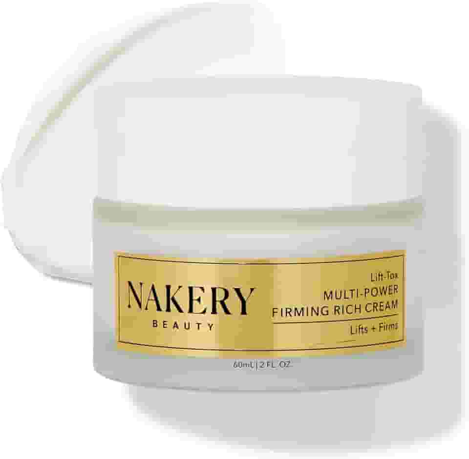 Nakery Lift-Tox Creme antirrugas para o rosto e pescoço para apertar e firmar – Creme enriquecedor de pele para rosto e pescoço – Creme firmador para envelhecimento e pele crepey com Matrixyl 3000