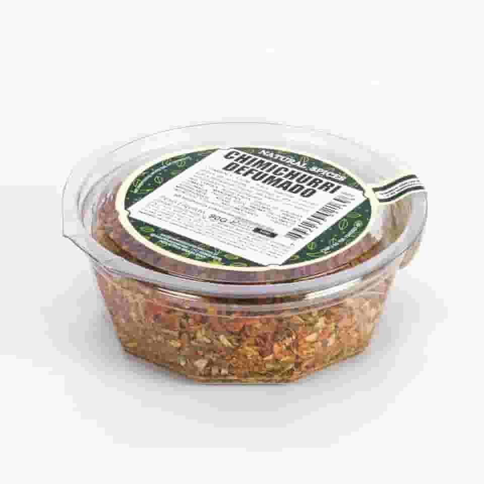 Chimichurri Defumado 90 g – Tempero Natural, Aromático e Versátil em Pote Hermético - Natural Spices