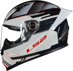 Capacete Ls2 FF358 Classic S Digital Preto com Branco 56/S