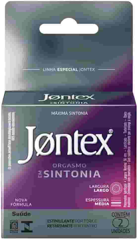 Preservativo Camisinha Jontex Orgasmo em Sintonia - 2 Unidades