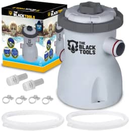 Bomba Filtrante para Piscina 1250L/h The Black Tools TBT-006 – Para Piscinas Infláveis e Estruturais, 127V, Com Filtro e Mangueiras