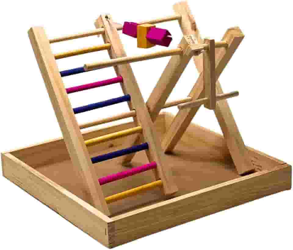Brinquedo Playground Para Calopsita Periquito Twister Hamster (ESCADA 40CM)