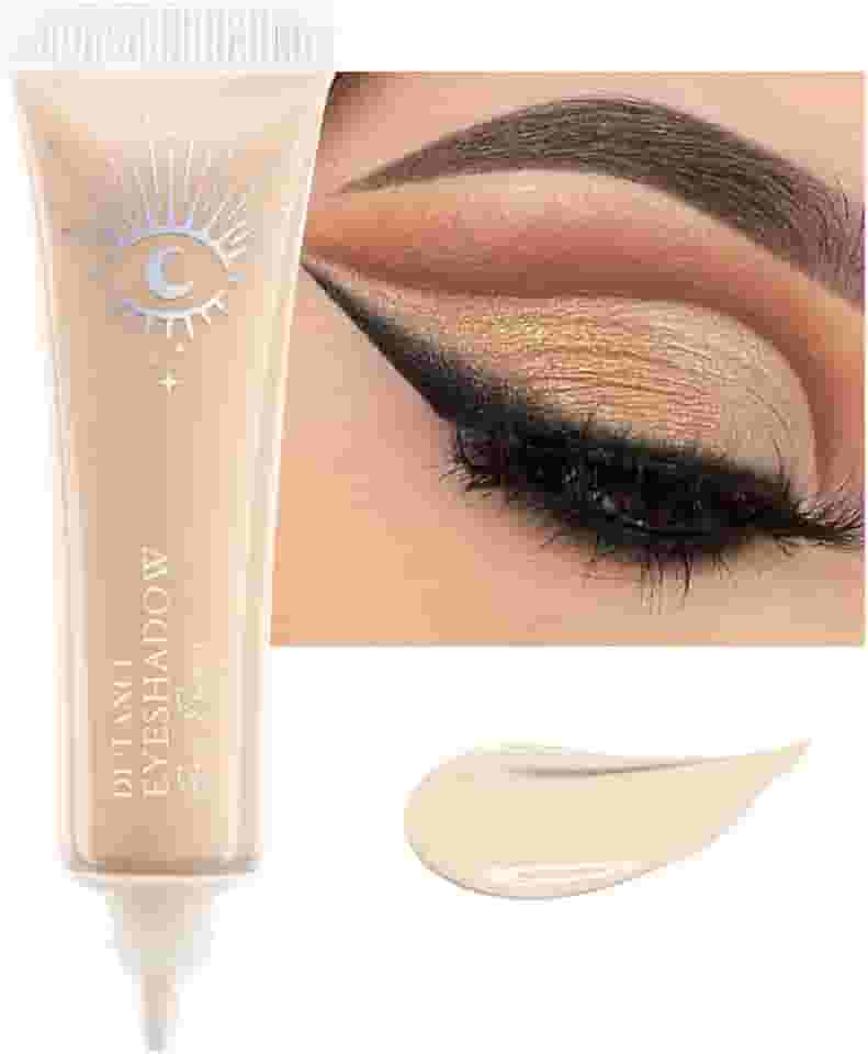 ecofavor Primer Para Sombra Matte, Sombras De'Lanci Professional Makeup À Prova D'Água De Longa Duração, Sem Vincos, Anti-Idade, Realça As Cores Das Pálpebras, Mulheres Mais Velhas - Nude...