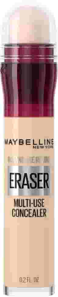 Maybelline NY Instant Age Rewind Corretivo Líquido, Multiuso que Corrige Olheiras e Linhas Finas, Contorna e Ilumina, Alta Cobertura e Fórmula Vegana, Cor 100 Ivory, 6ml