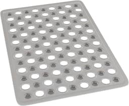 LYOR - Tapete de PVC Retangular com Antiderrapante para Banheiro 49cm x 32cm