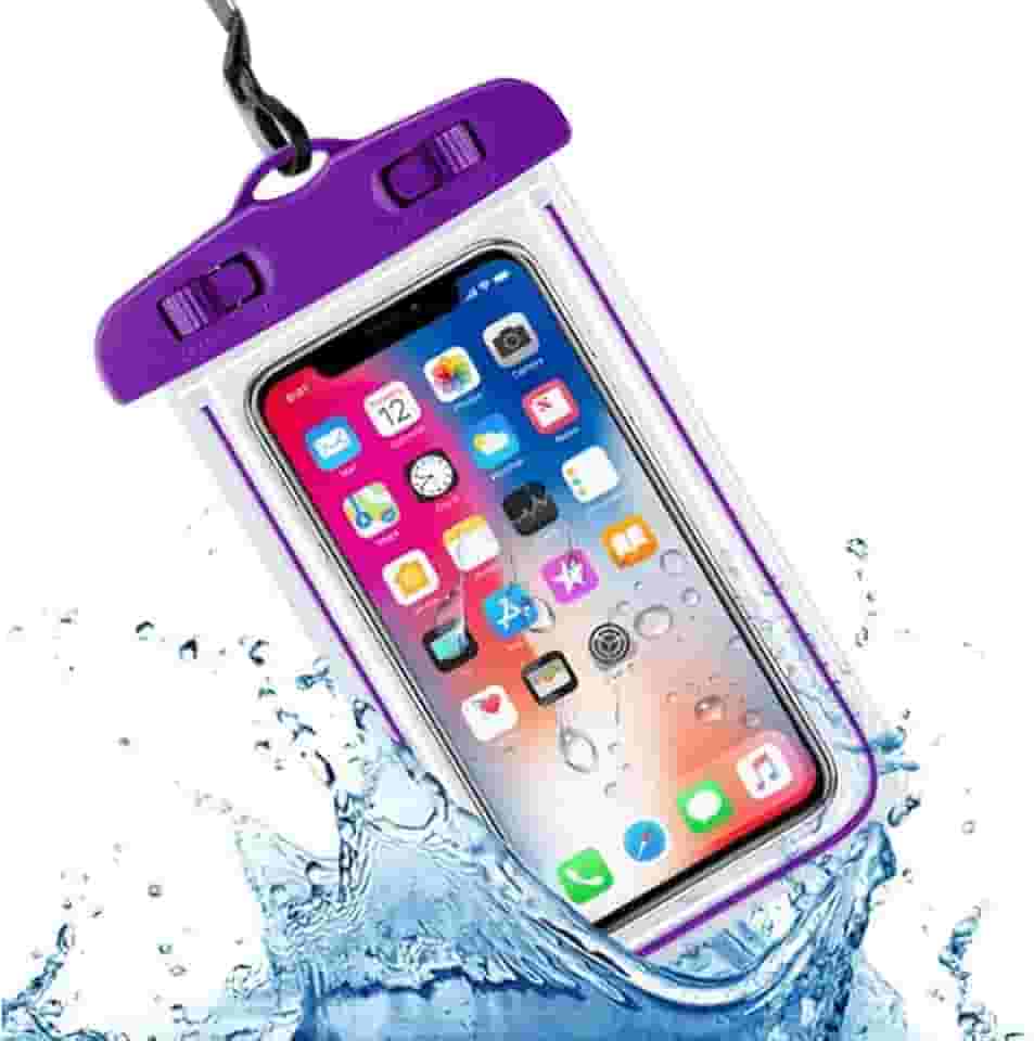 Capa à Prova d’Água Universal para Celular até 6.8' – Transparente com Alça | Ideal para Praia, Piscina, Chuva, Viagem e Shows | Compatível com Android e iPhone - NEXUS MARKET