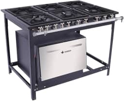 Fogão 6 Bocas 3 Duplas Com Forno A Gás Baixa Pressão E6D3F Venâncio Extra