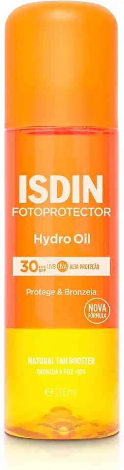 ISDIN Protetor Solar Corporal e Bronzeador HydroOil FPS 30 - 200ml