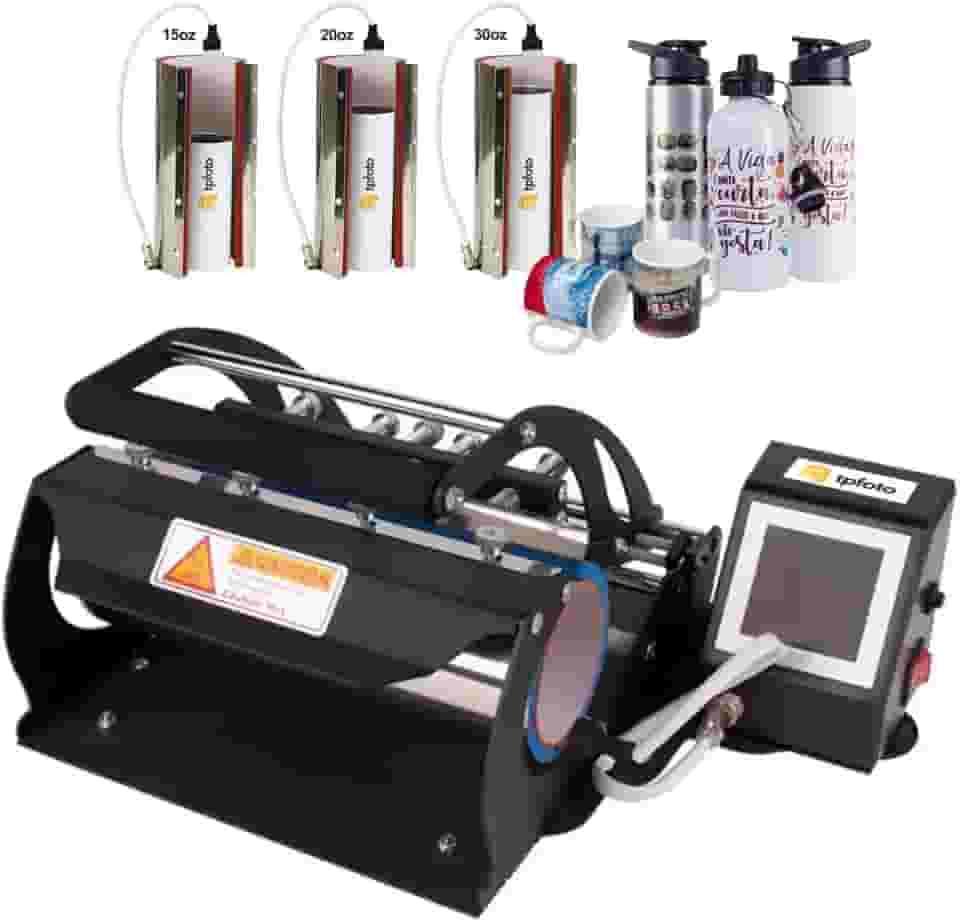 Prensa Térmica Dupla para Canecas, Squeezes e Copos - 110V