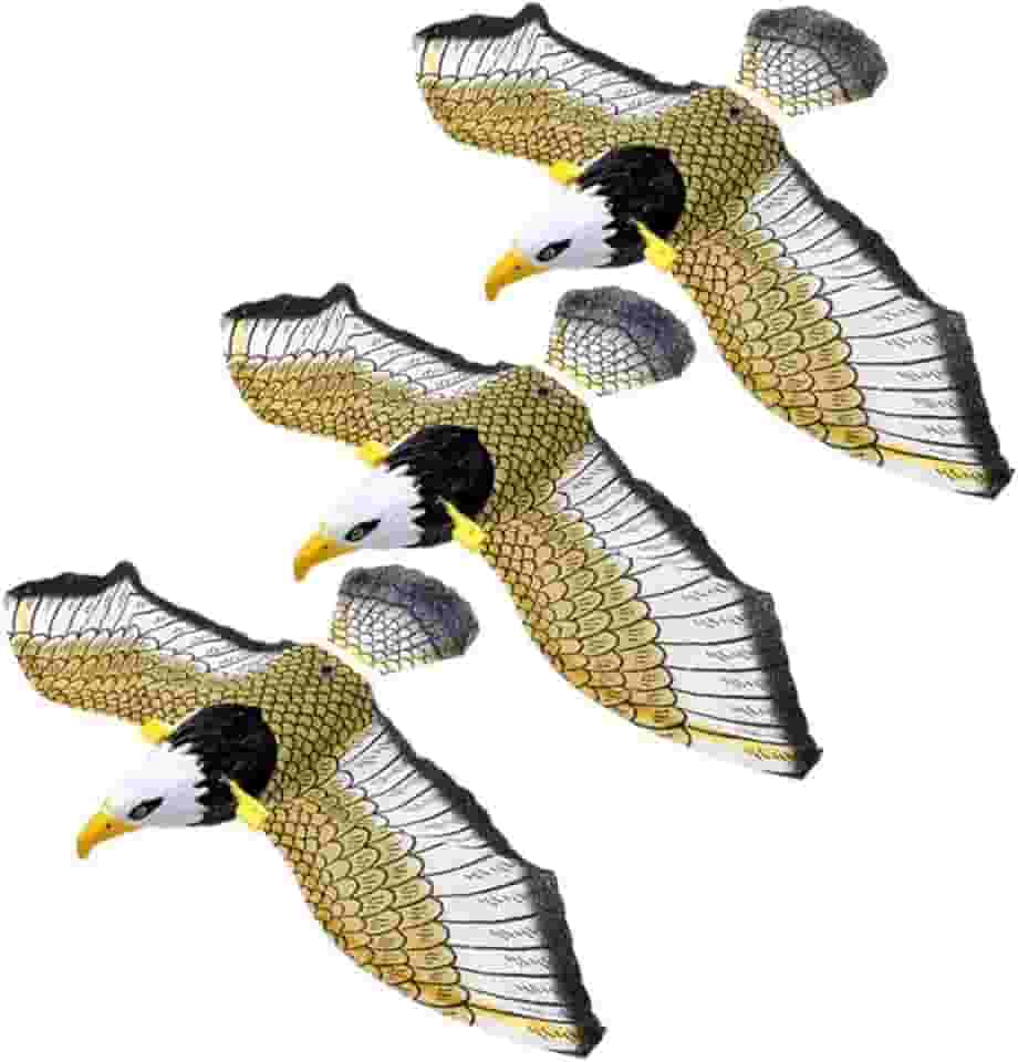 Kit 3 Unidades Águia Gavião Espanta Afasta Pombo E Pardais!!!