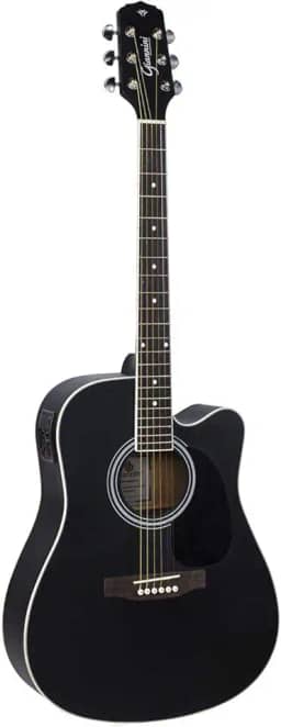 Violão Eletroacústico Dreadnought Aço GDC-1 CEQ Satin Black