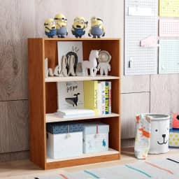 Prateleira Multifuncional para Quarto infantil brinquedos e organização - Star (Cedro/Off)