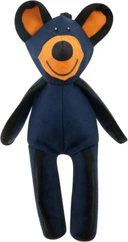 Unbreaka Bear Dog Toy, brinquedo indestrutível, urso inquebrável para cães, brinquedo para mastigar cães para limpar os dentes, brinquedo de pelúcia para cães que rangem, brinquedo interativo para