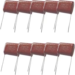 Capacitor Poliester 2M2 250V para Corneta Tweeter - Kit 10 Peças