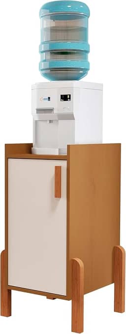 Armário Balcão Suporte para Bebedouro e Galão de Água Garrafão (Cedro/off)