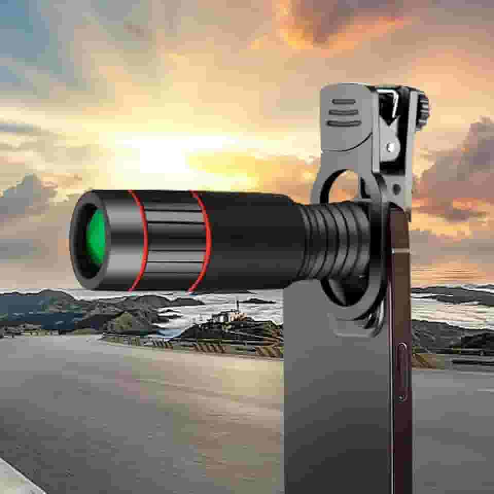 Lente teleobjetiva 18X, kit de lentes de câmera de telefone de alta potência para a maioria dos smartphones