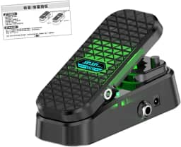 Kokiya Pedal Wah e Volume, Pedais de Controle, Silencioso, 2 em 1 Antiderrapante Pedal de Efeitos de Guitarra Profissional para Performance Musical Baixo