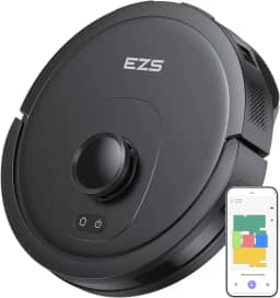 Aspirador Robô EZS E10, Sucção Ultra Forte de 5.500 Pa, Navegação a Laser iPath, para Limpeza Profunda de Pisos, Ideal para Cabelos e Pisos Duros