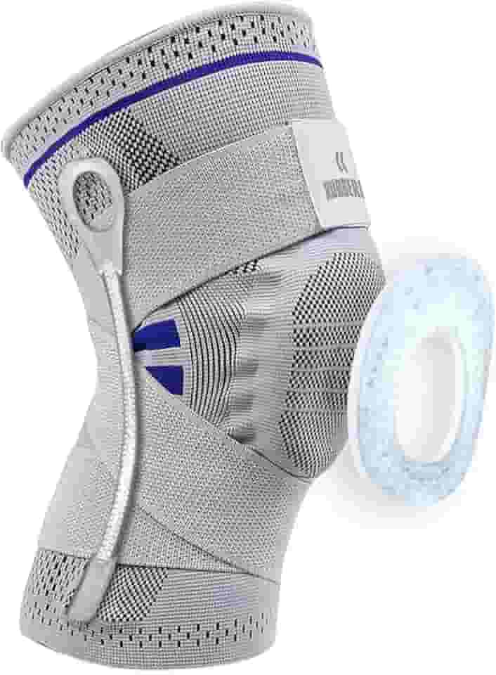 Joelheira de Compressão Profissional M Strap Academia Corrida Jiu Jitsu Esportes Para Proteção Recuperação do Joelho Rubber Fit