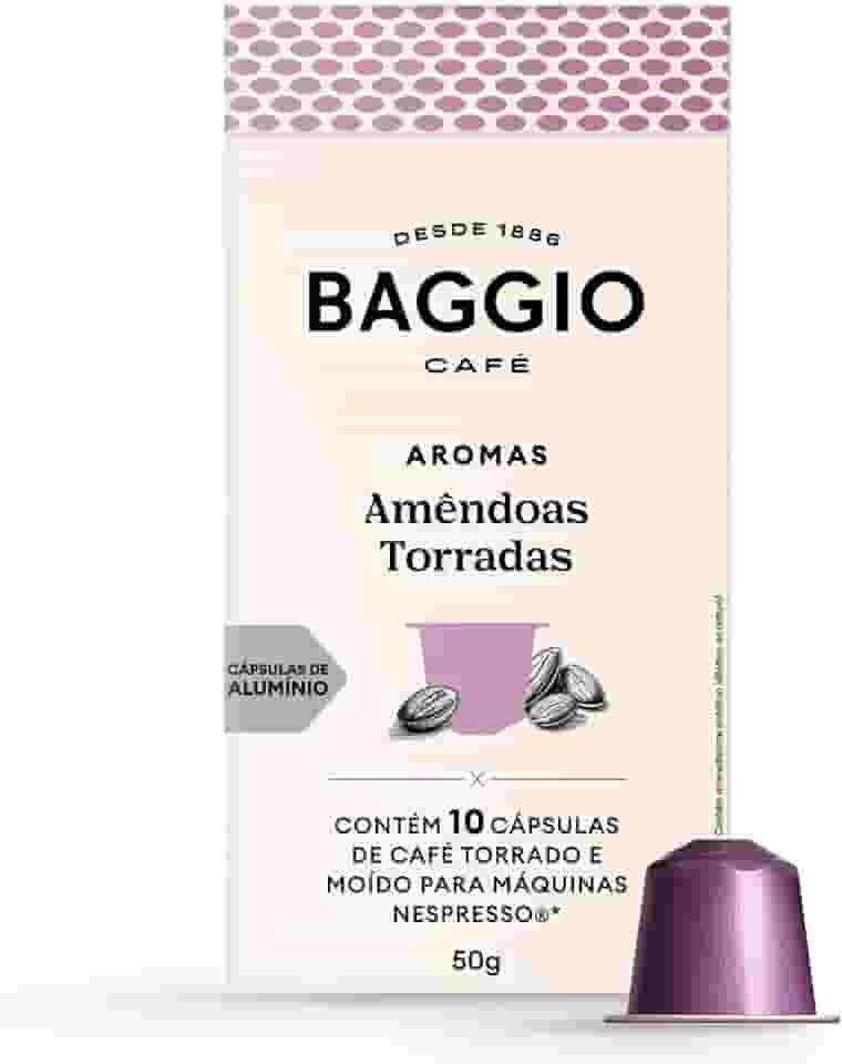 Baggio Café Cápsulas De Café Aroma Amêndoas Torradas Compatível Com Nespresso Contém 10 Cápsulas