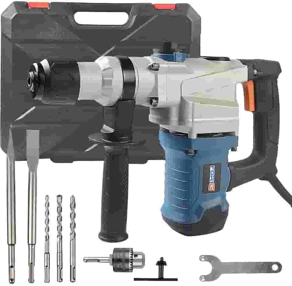 Martelete Perfurador Rompedor Profissional 2x1 SDS PLUS 850W 4.5J 26mm 110V com Acessórios e Maleta - FortG
