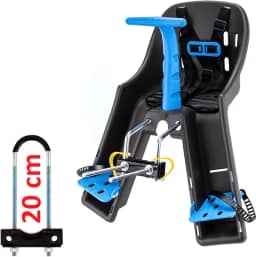 Cadeirinha Dianteira Baby Bike Kalf (Grafite/Azul)