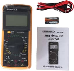 Multimetro Digiltal com Capacimetro e Aviso Sonoro ferramenta essencial para medições precisas e confiáveis em eletrônica e elétrica-THREE BROTHERS