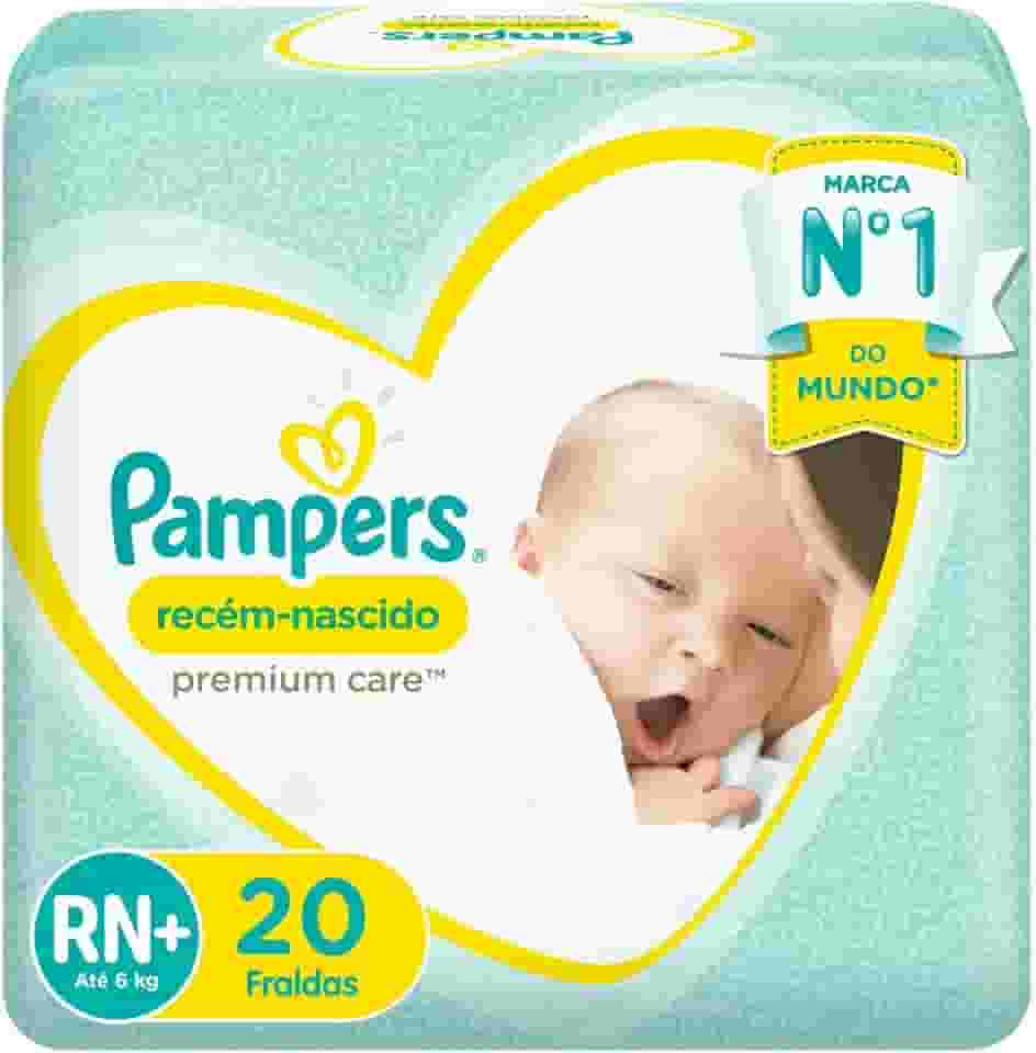 Fralda Pampers Premium Care RN+ - 20 fraldas