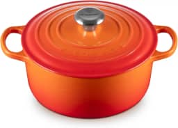 Le Creuset Panela Redonda 24 cm Ferro Fundido Esmaltado Signature Laranja