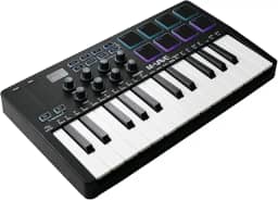 ANVAR M-VAVE Teclado MIDI SMK-25 Profissional 25 Teclas com Pads RGB, Conexão USB/BT, Compatível com Windows/Mac/iOS/Android, Ideal para Produção Musical, Home Studio e Performances Ao Vivo Controle