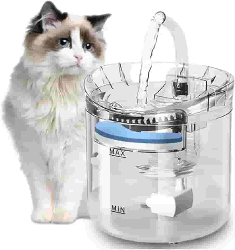 FINYQBET Bebedouro Automático Para Cães E Gatos - 1.8L Fonte de Água com Filtro, Bomba Ultrassilenciosa e Sistema de Circulação Quádrupla - Ideal para Gatos, Cães e Pequenos Animais de Estimação
