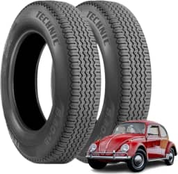 Kit 2 Pneus Carro Clássico (VW) Aro 15 | 5.60-15 T300 79P Technic