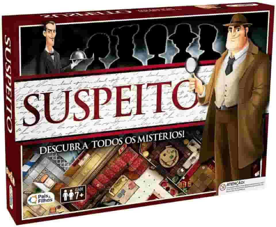 Pais & Filhos Jogo de Tabuleiro Suspeito Descubra Mistérios