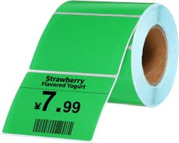 PATIKIL 500 etiquetas térmicas, etiquetas de impressora térmica de 5 x 7 cm, etiquetas autoadesivas, rolo de papel retangular, pequeno para impressora, etiqueta de envio, endereço de código de barras