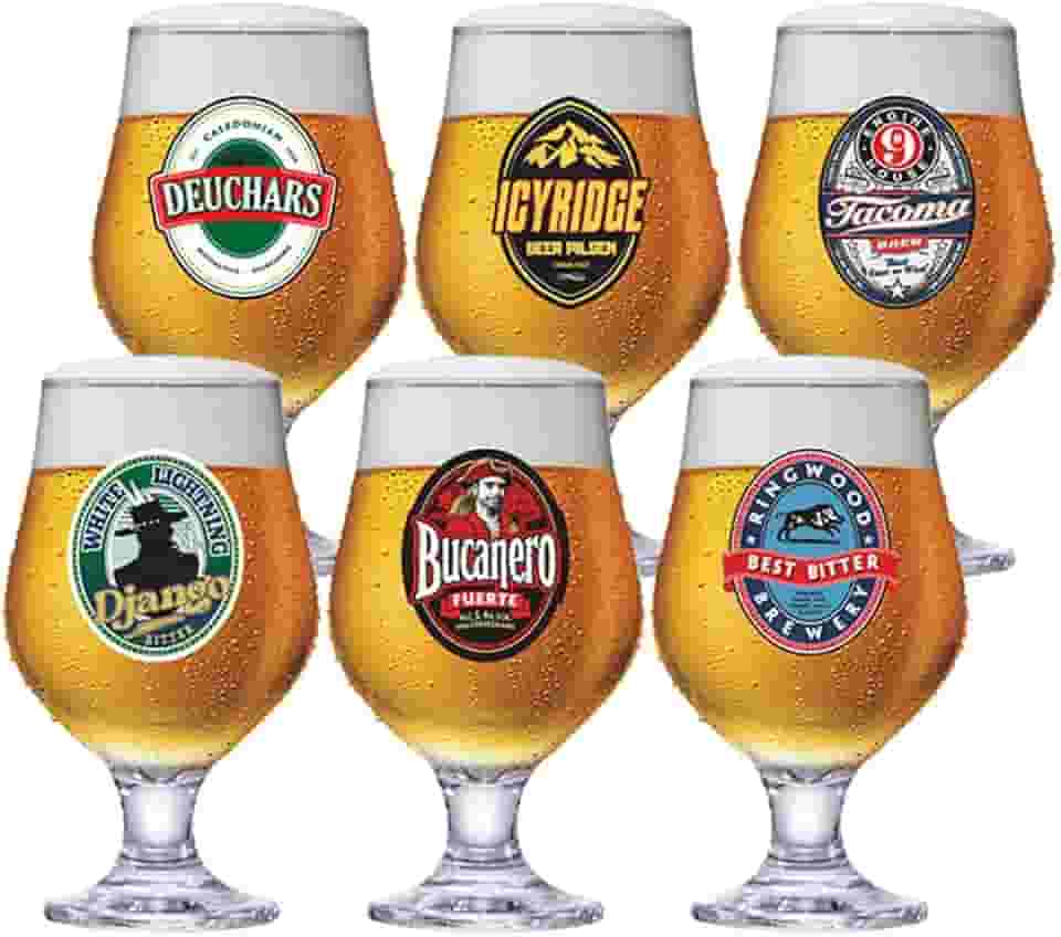 Ruvolo, Conjunto Happy Hour Taça Beer Master 380ml 06 Pçs