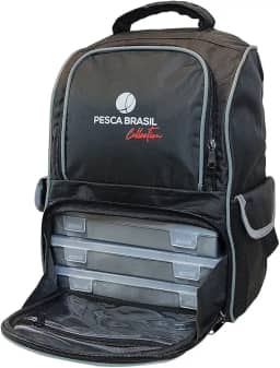 Mochila de Pesca Fishing Bag Pesca Brasil Preto Único