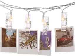 Varal Cordão Decorativo Com Led P/Fotos E Recados 1,80 M