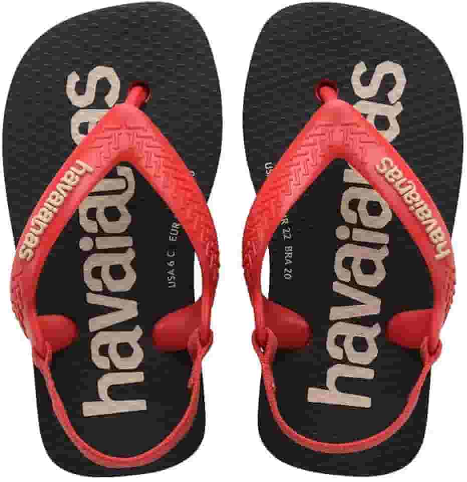 Chinelo Havaianas Baby Logomania - COR:Vermelho;TAMANHO:20