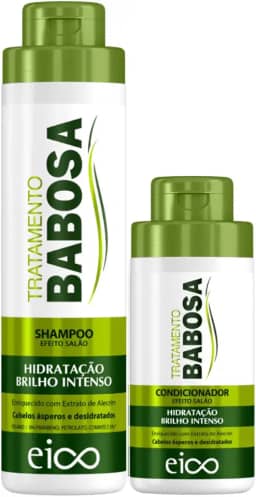 Kit Babosa Hidratação Shampoo 800ml e Condicionador 450ml
