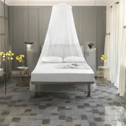 Tela Mosquiteiro De Teto Protetor Cama Casal Solteiro Berço + Gancho Autolante