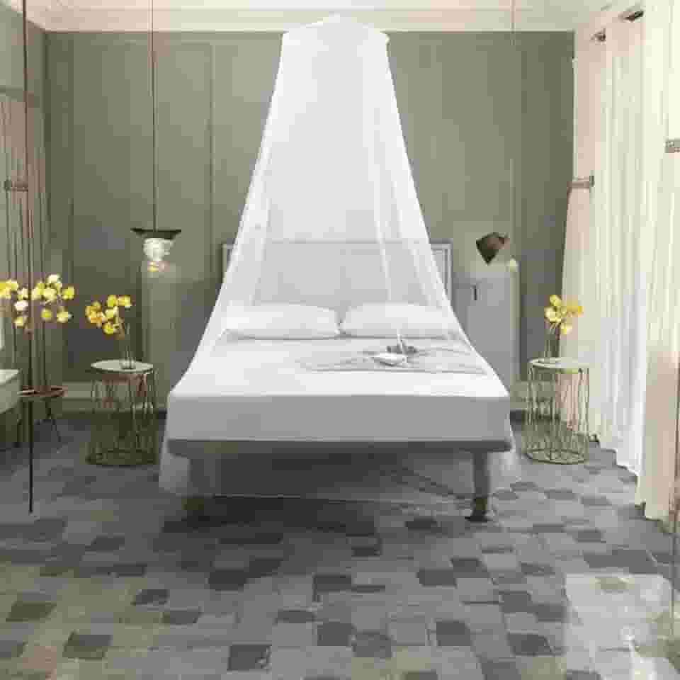 Tela Mosquiteiro De Teto Protetor Cama Casal Solteiro Berço + Gancho Autolante