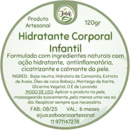Alergias Dermatite Eczema e pele sensível? Hidratante Infantil Natural com Camomila, Lavanda e Aveia, Livre de Parabenos