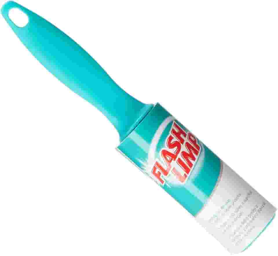 Flash Limp Conjunto Com Mini Rolo Adesivo Com 30 Folhas E 2 Refis Removedor De Poeira Pelos E Fiapos Cst0023