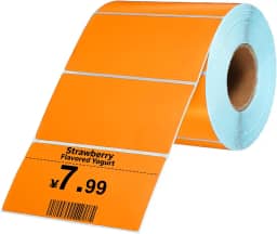 PATIKIL 1000 etiquetas térmicas, etiquetas de impressora térmica de 5 x 9 cm, etiquetas autoadesivas, rolo de papel retangular, pequeno para impressora, etiqueta de envio, endereço de código de barras