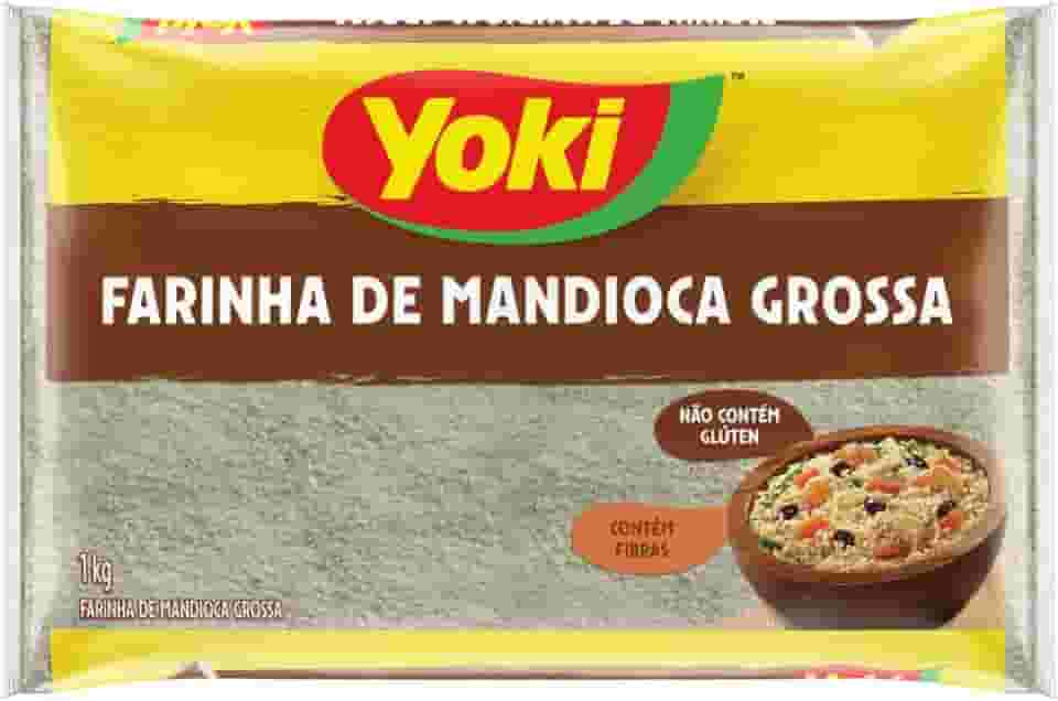 Farinha de Mandioca Tipo Único Grossa Yoki Pacote 1kg