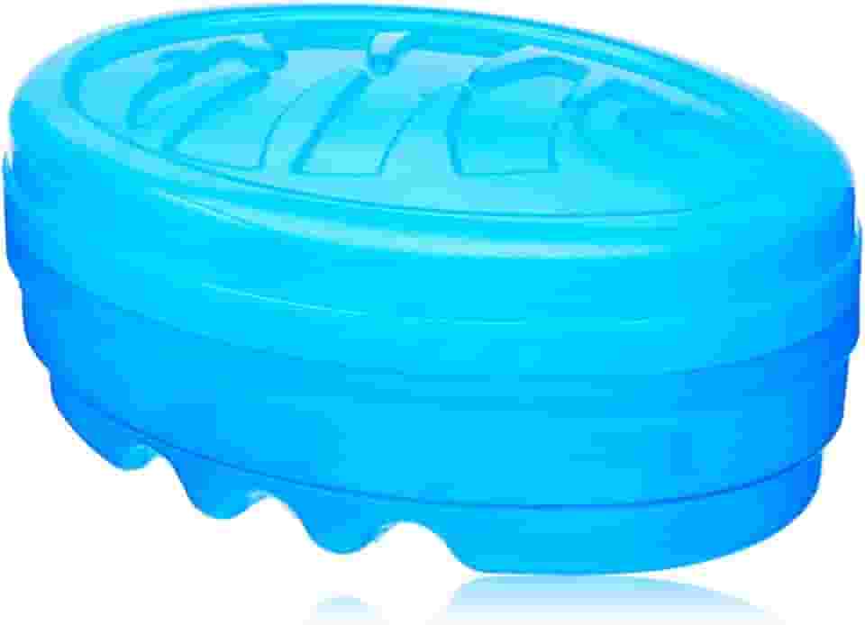 Marilu Saboneteira Oval Azul com Grelha - Ideal para Viagens e Banheiros - Design Prático e Durável