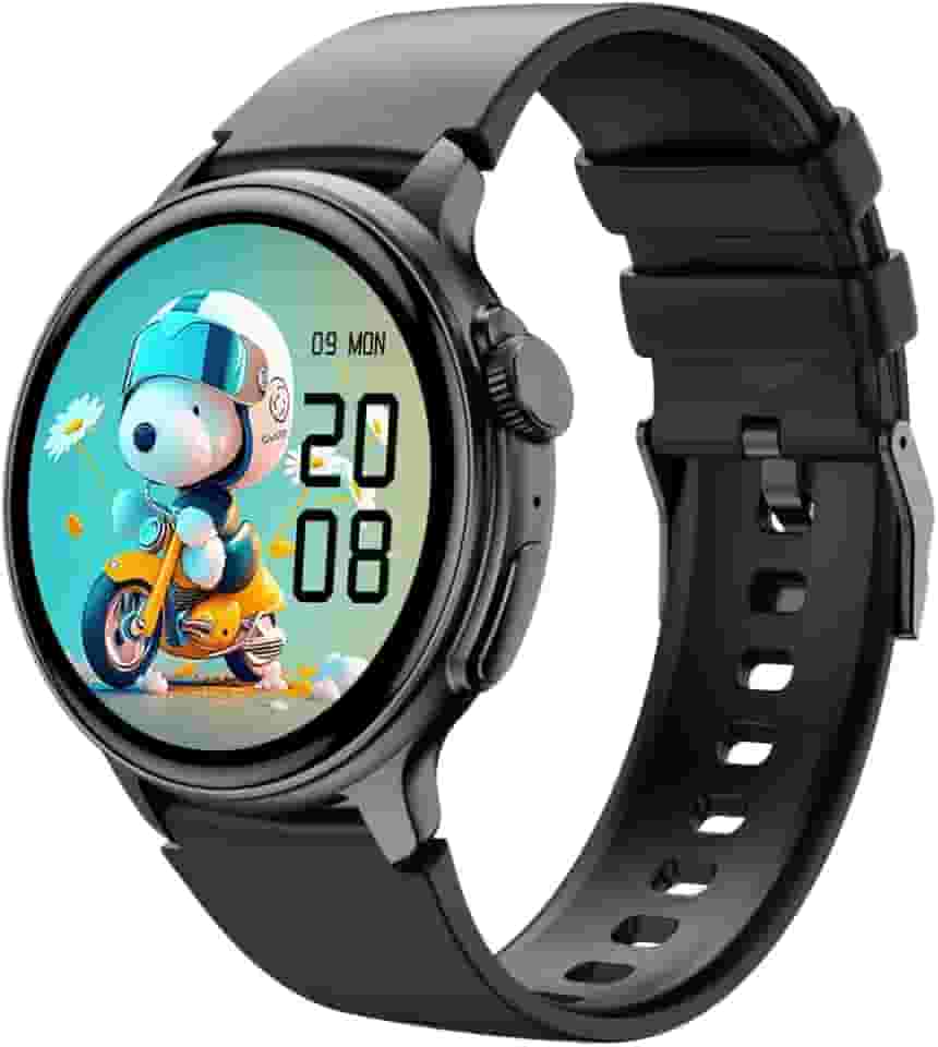 Iwo smartwatch relogio inteligente S8 com tela Amoled 45mm com 2 pulseiras (Black titanium)