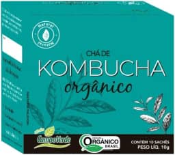 Chá Kombucha Orgânico - chá fermentado (10 sachês) - Campo Verde