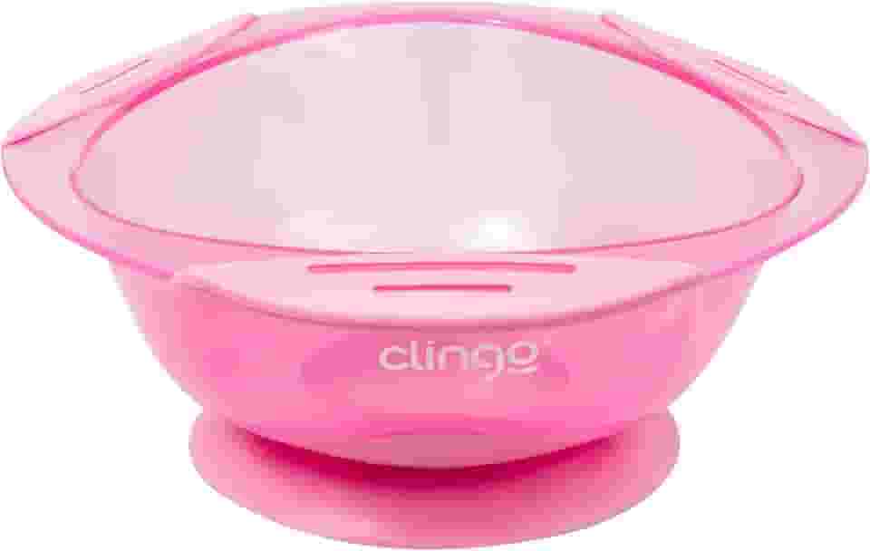 Clingo Prato Com Ventosa Rosa Rosa