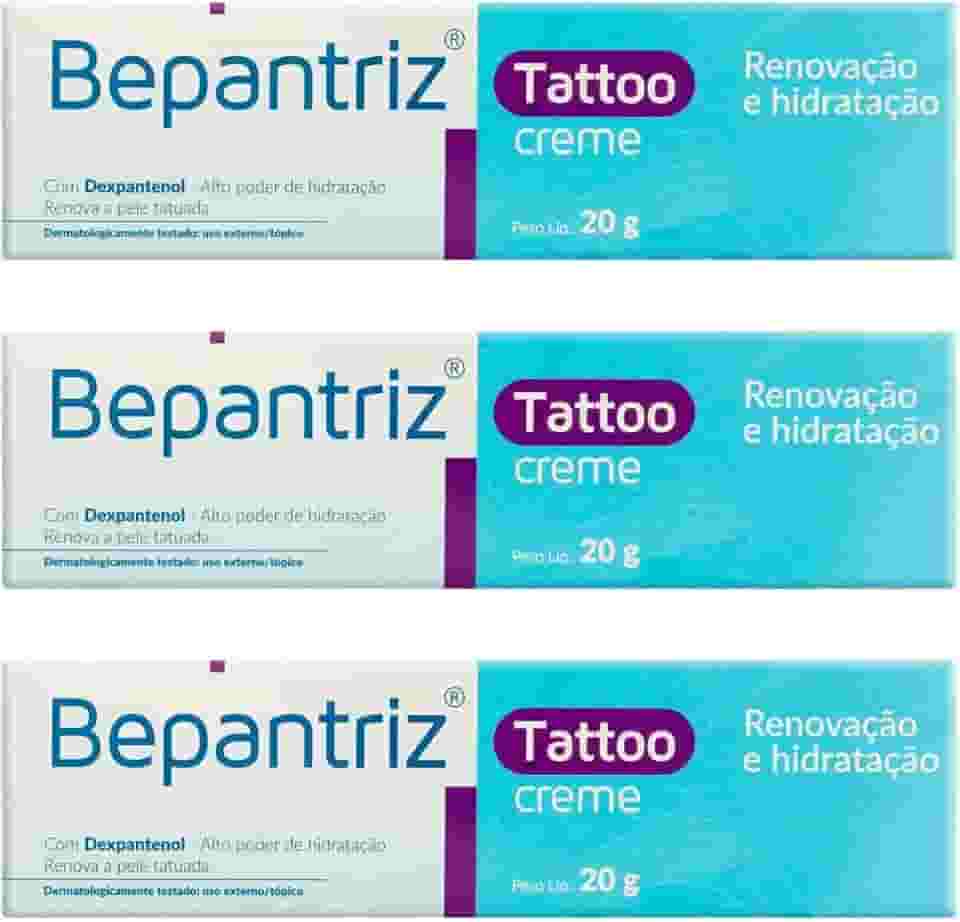 Kit 3 unidades: Bepantriz Tattoo Creme 20g